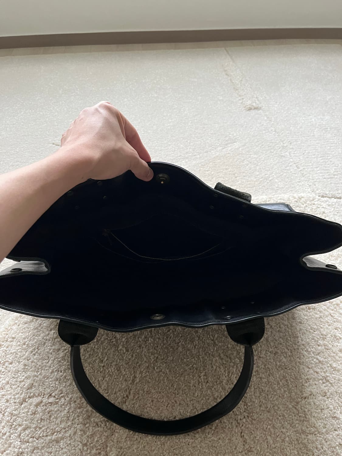 다츠노시 핸드메이드 레더 토트백 상품이미지7