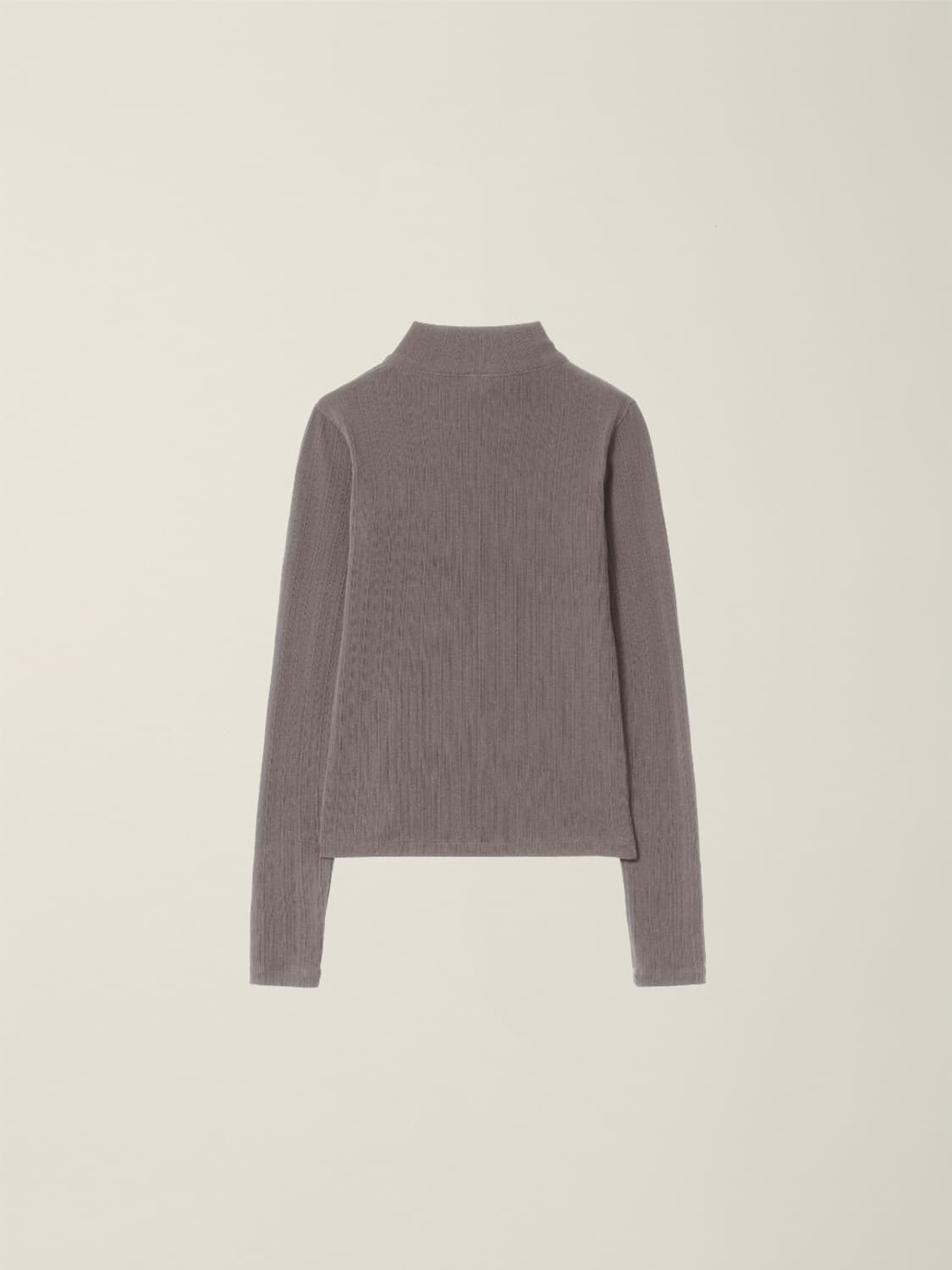 EE curved ribbed zip-up modern mocha 상품이미지2