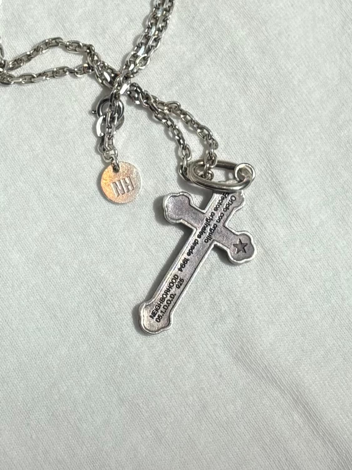 Neighborhood silver cross necklace 상품이미지2