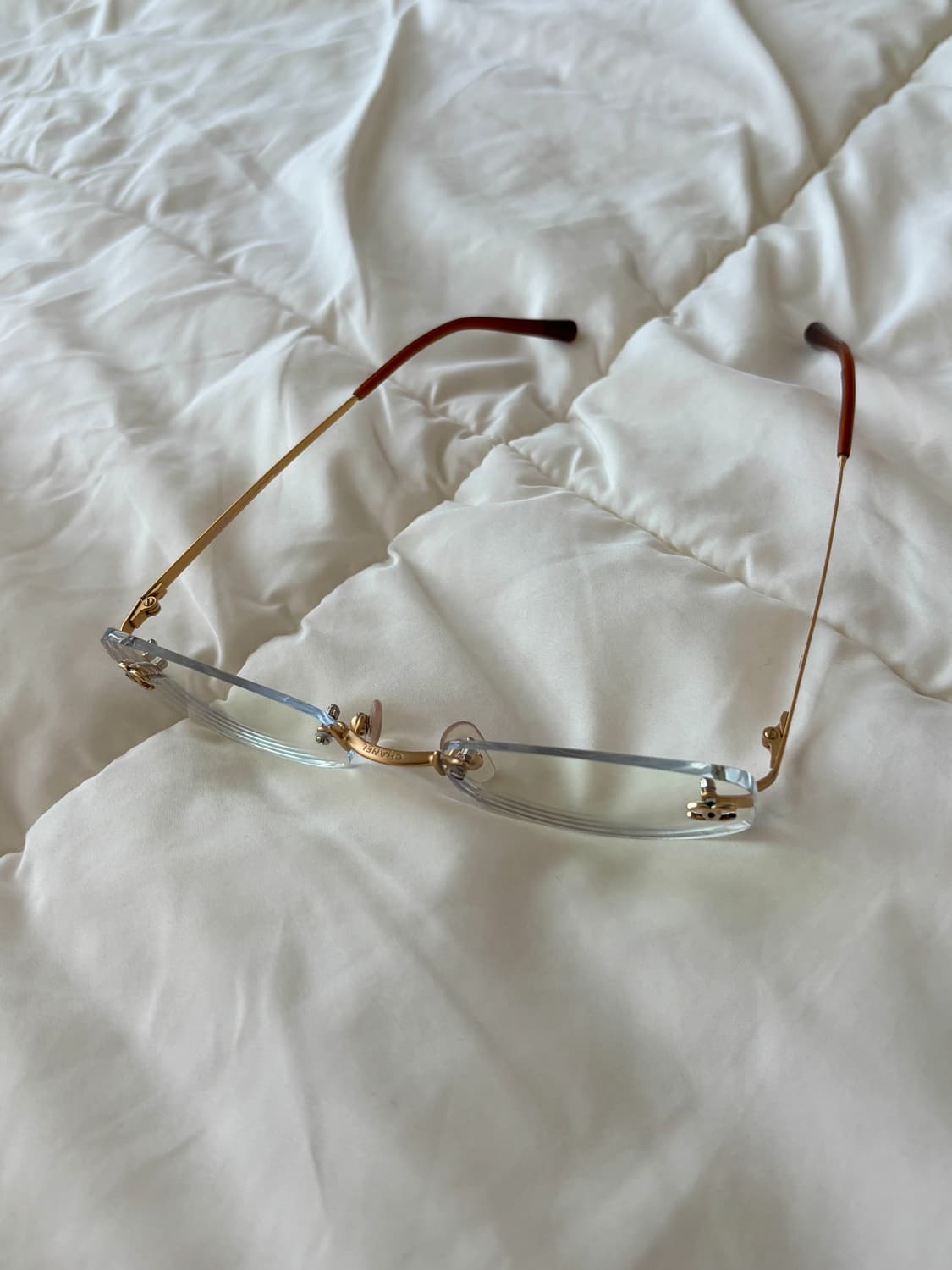 빈티지 샤넬 무테안경 y2k 긱시크 상품이미지1