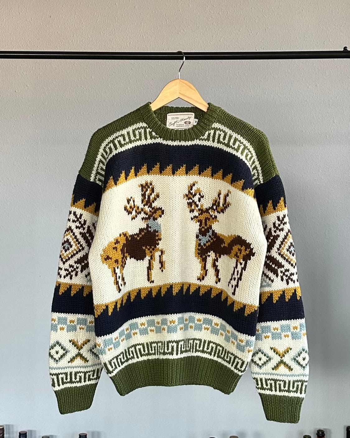 [L]CRAFT MANLY JPN 90s 코위찬 헤비울 니트 스웨터 상품이미지1