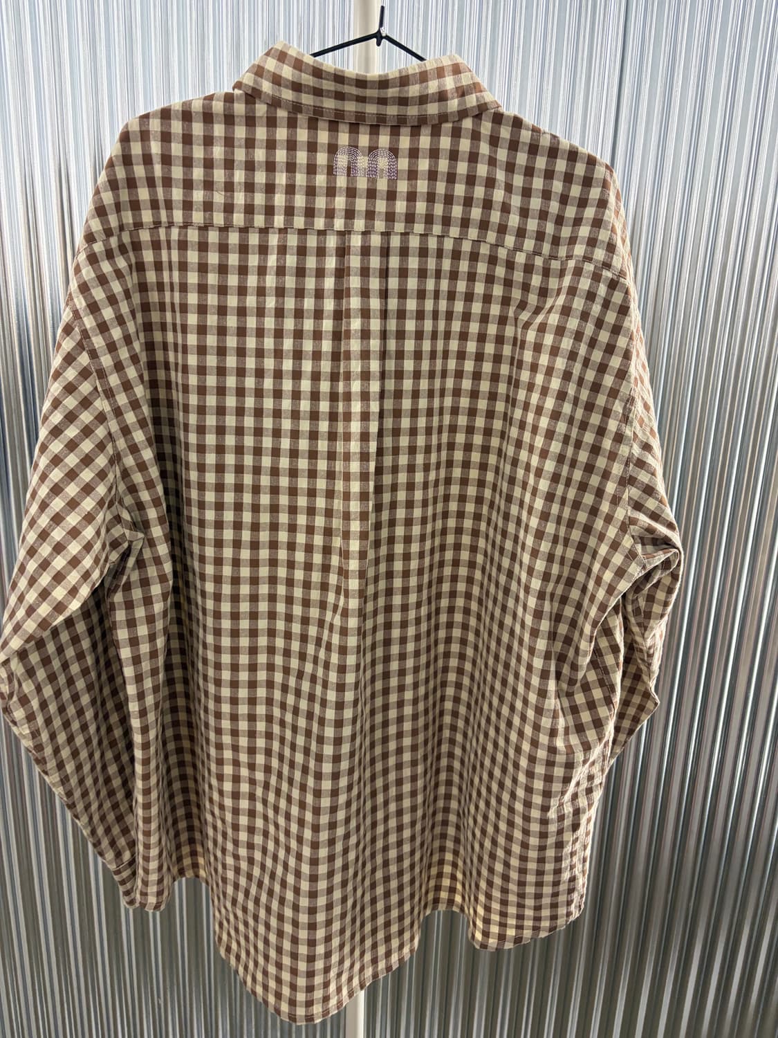 Not New check nn shirt brown 2 상품이미지5