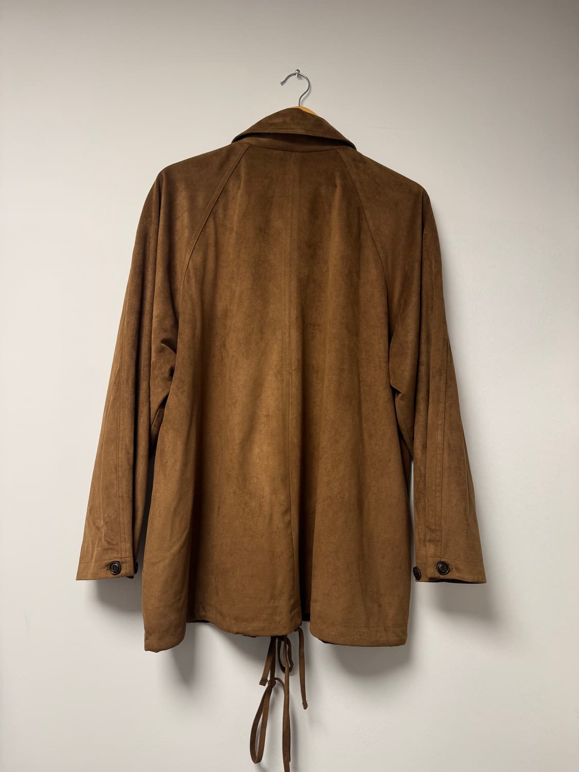 라룸 빈티지 프렌치 스웨이드 오버핏 스트링 브라운 자켓 F 상품이미지10