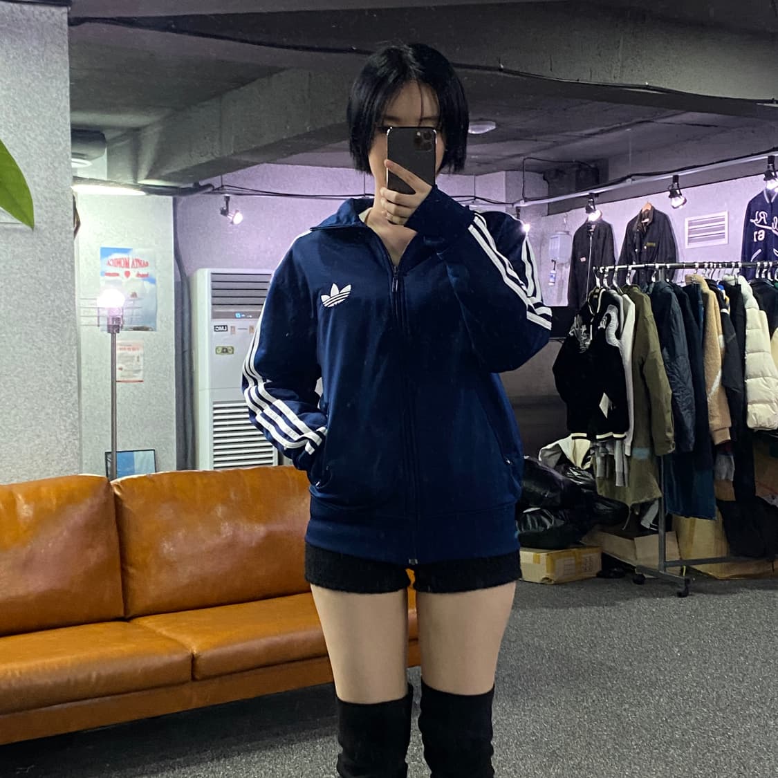 아디다스 오리지널 파이어버드 네이비 배색 트랙 탑 져지 B3048 상품이미지1