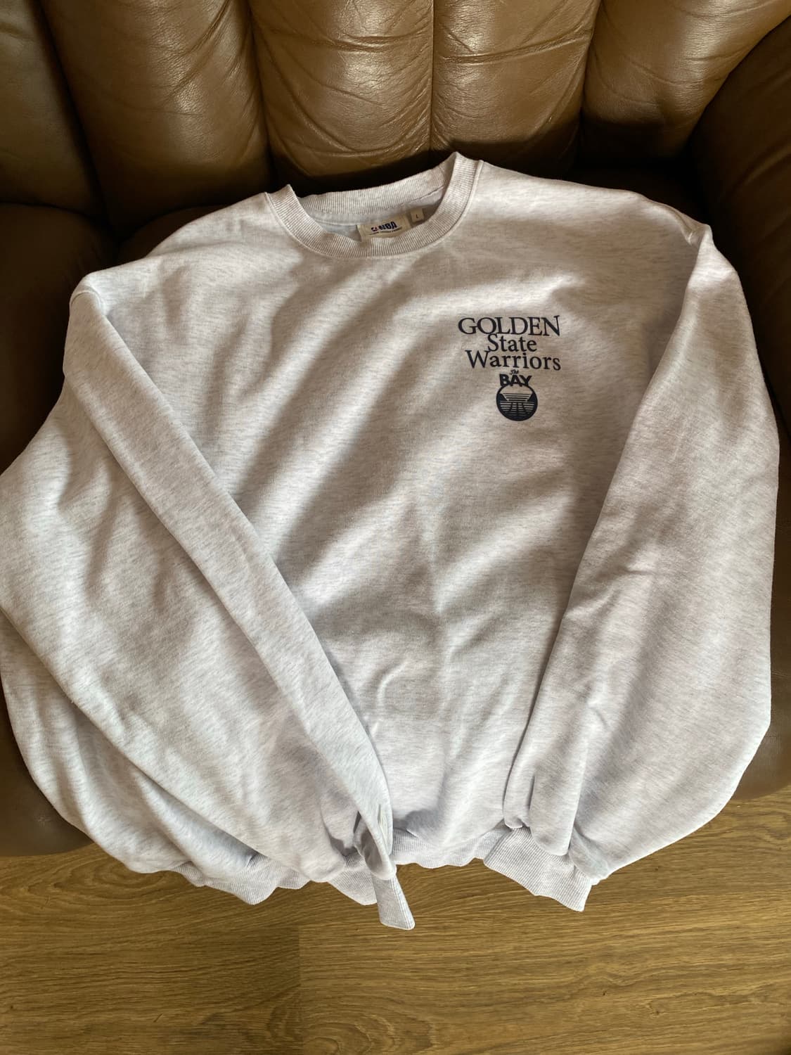 [L]NBA 골든스테이트워리어스 맨투맨 셋업 상품이미지1