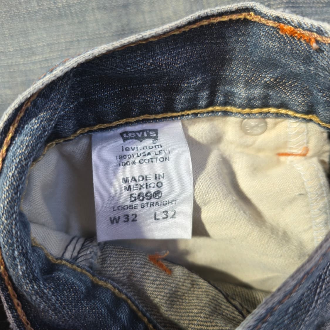 [W32L32]00s 리바이스 569 루즈 스트레이트핏 데님 팬츠 상품이미지4