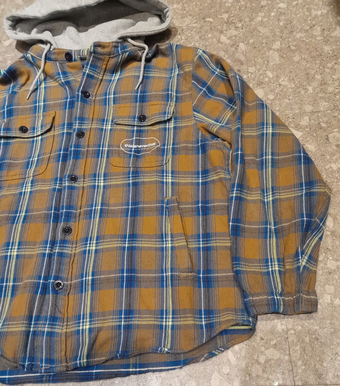 💥디스이즈네버댓 체크 후드 (M)    상품이미지3