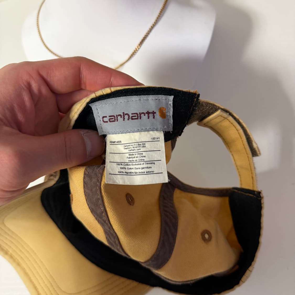 칼하트 빈티지 베이지 볼캡 상품이미지5