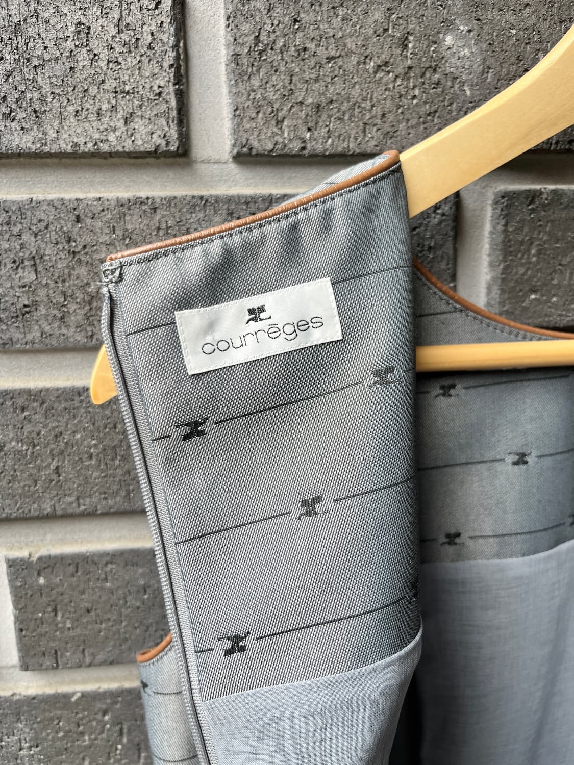 00s Courreges 꾸레쥬 로고 패턴 원피스 상품이미지7