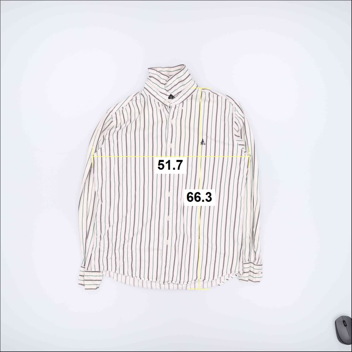 [100] 빈폴 스모로고 스트라이프 카라 셔츠 남방 1222J 상품이미지6