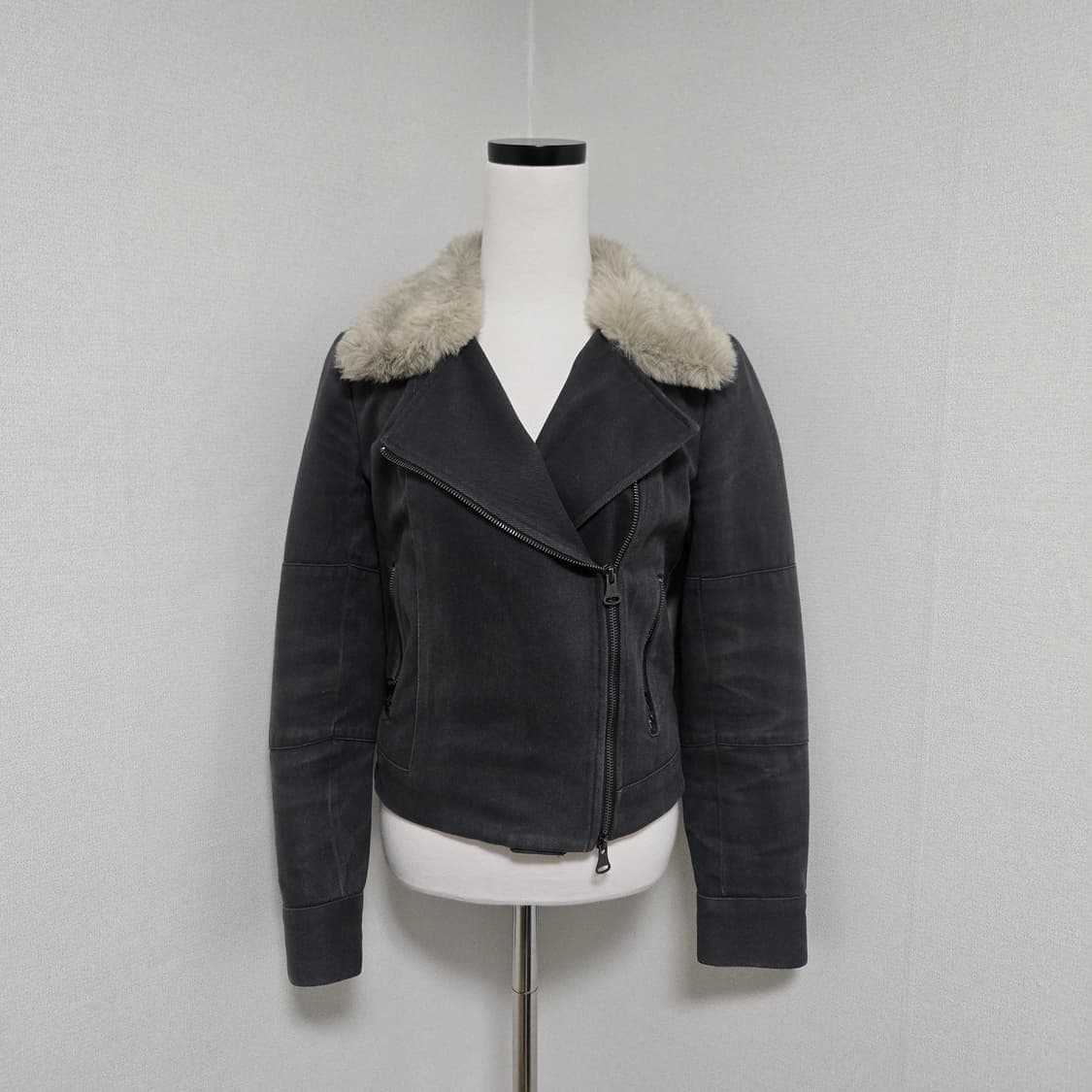 클럽모나코 그레이 퍼 자켓 / 여성 자켓/ 여자 자켓 상품이미지6