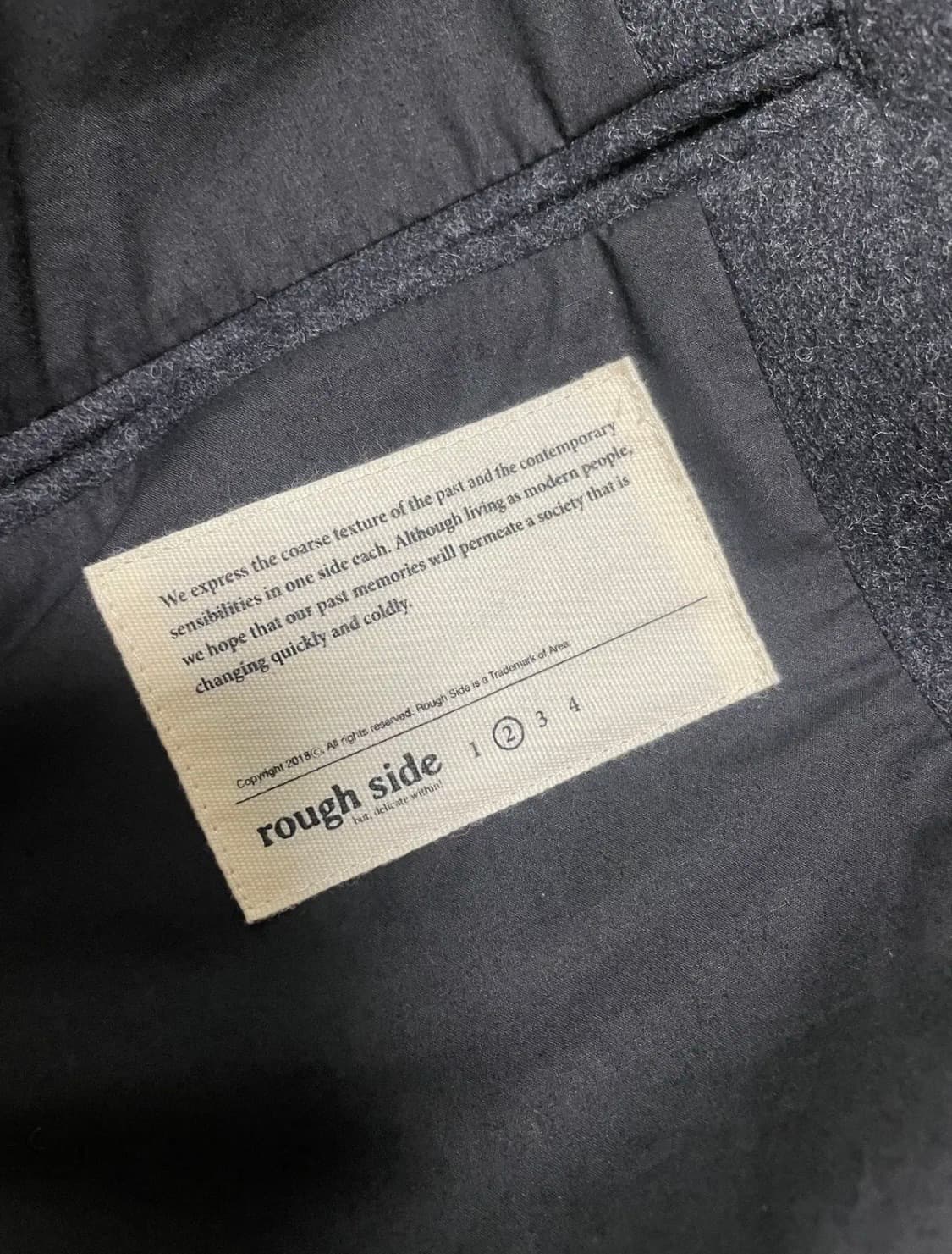 [2] 러프사이드 발마칸 코트 애쉬 블랙 상품이미지4