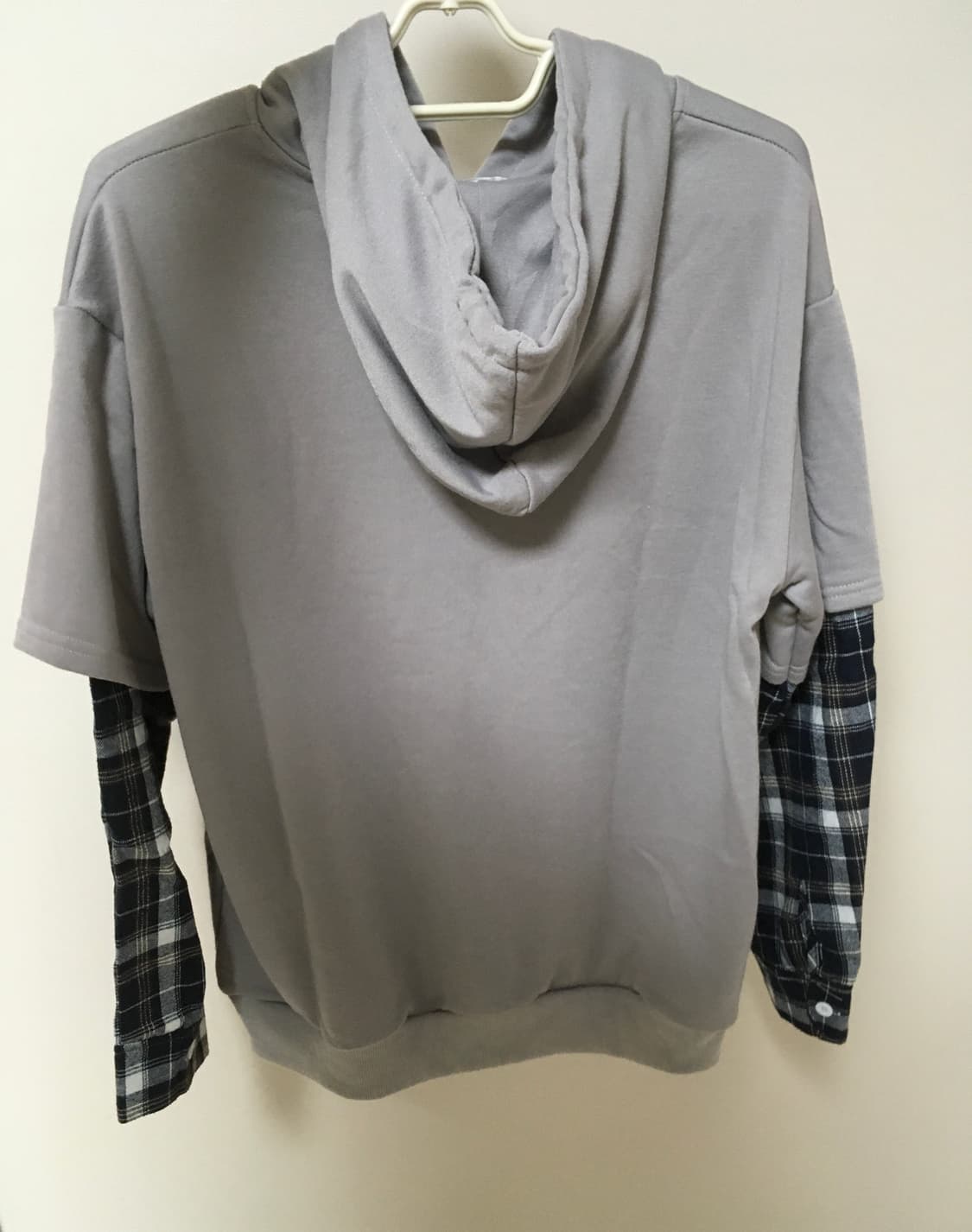 빈티지 체크 후드티 상품이미지3