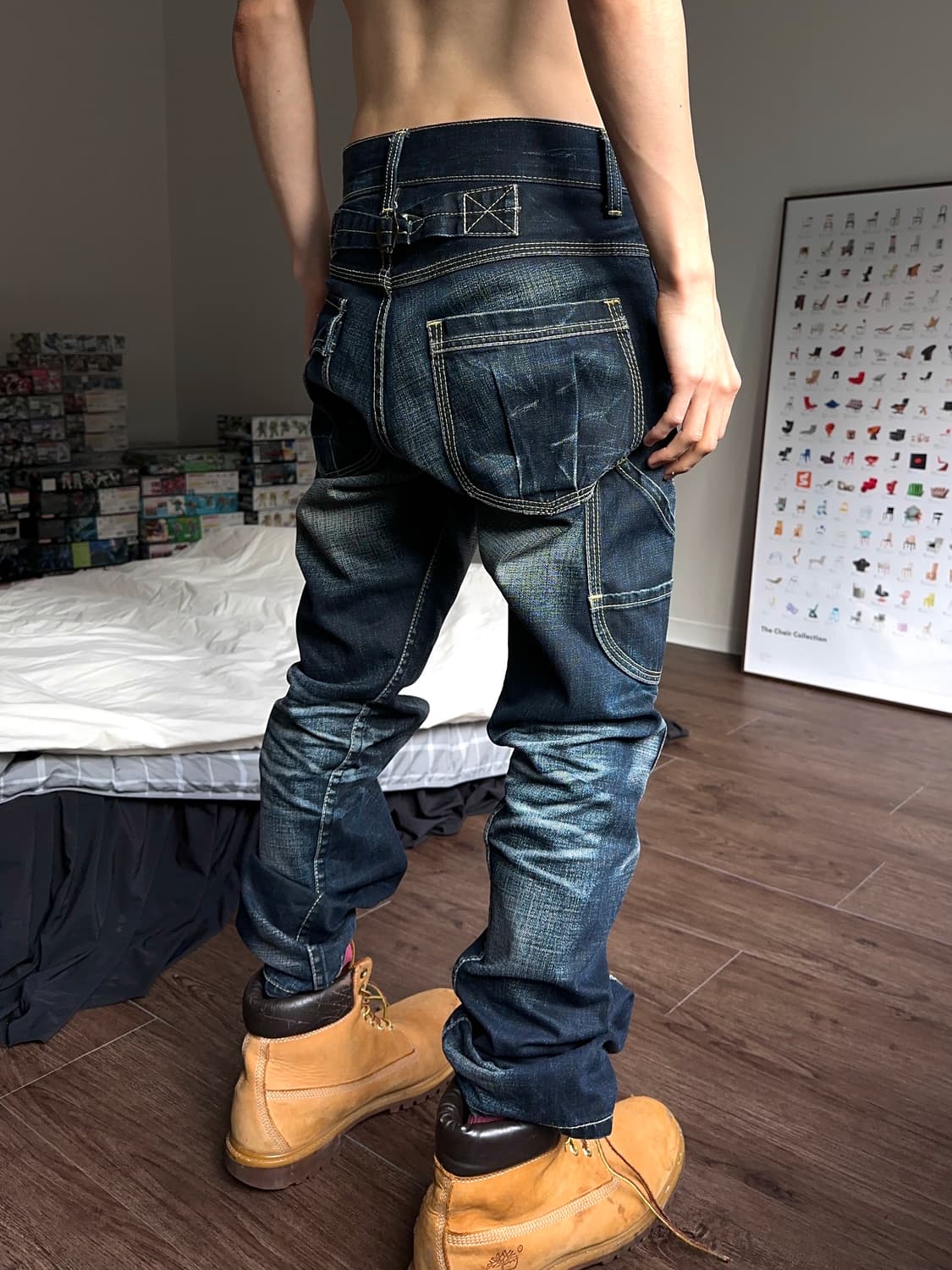 Back Number 트위스트 카펜터 진 상품이미지1