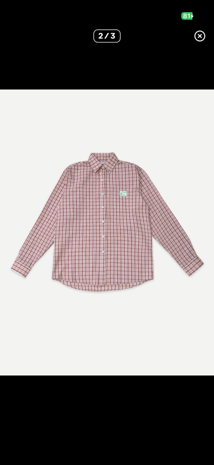 콜로신스 Interlaken Check Shirt Salmon 상품이미지2