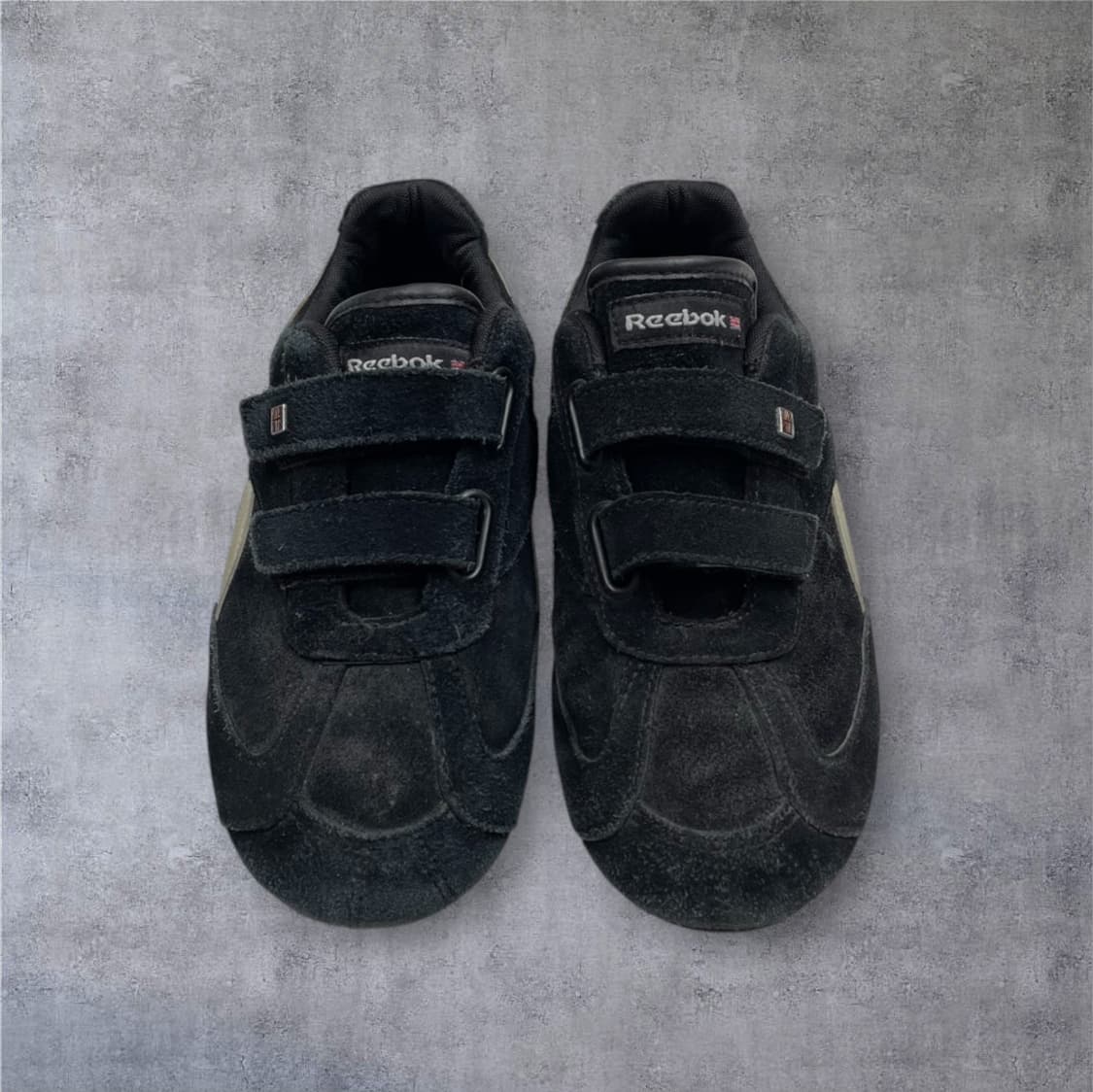 리복 Reebok 블랙 스웨이드 벨크로 스니커즈 240 상품이미지3