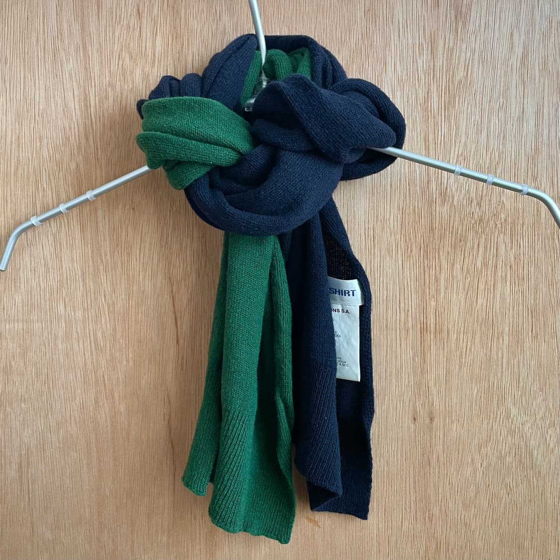 꼼데가르송 셔츠 바이컬러 머플러 상품이미지1