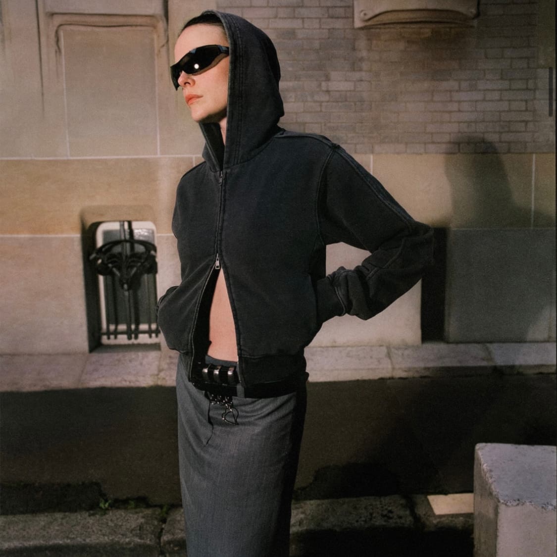 LCDC 엘씨티씨티엠 워시드 크롭 후드집업  상품이미지3