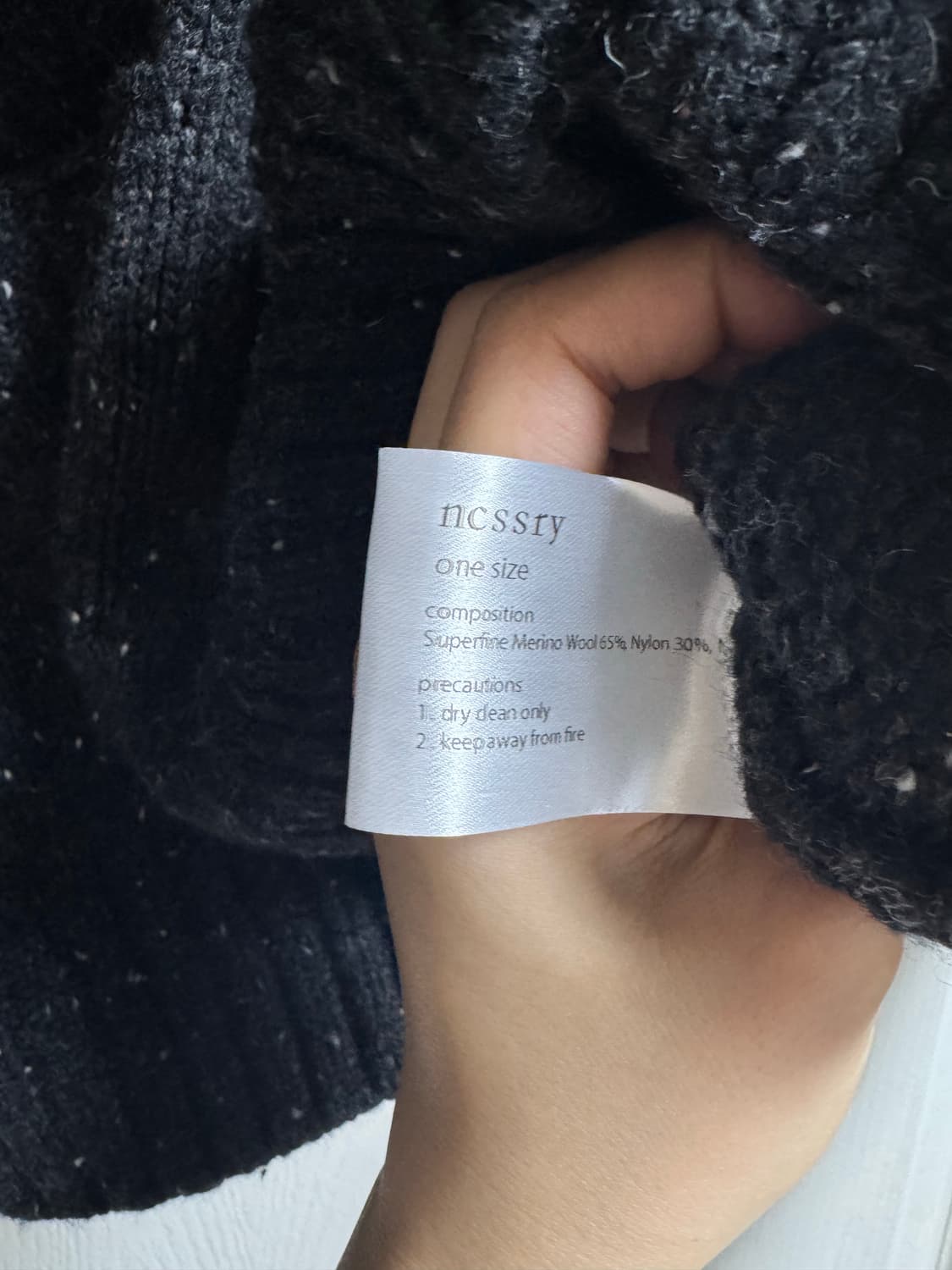 네세서리 4포켓 니트집업 가디건 차콜 상품이미지4