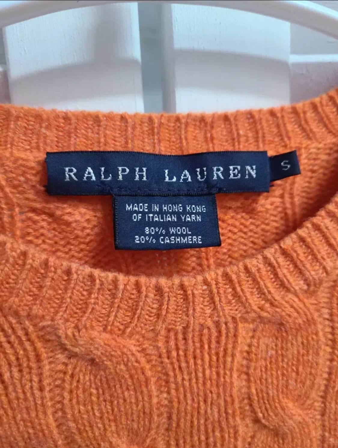 폴로 꽈배기 울 캐시미어 니트 상품이미지2