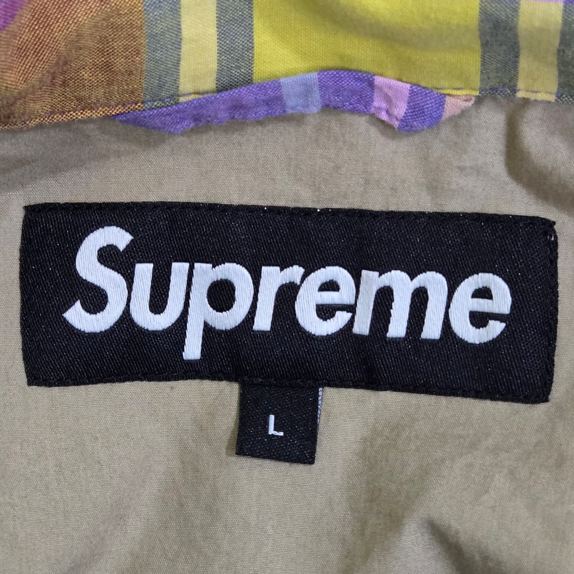 슈프림 체크 집업 자켓 (L) 상품이미지4