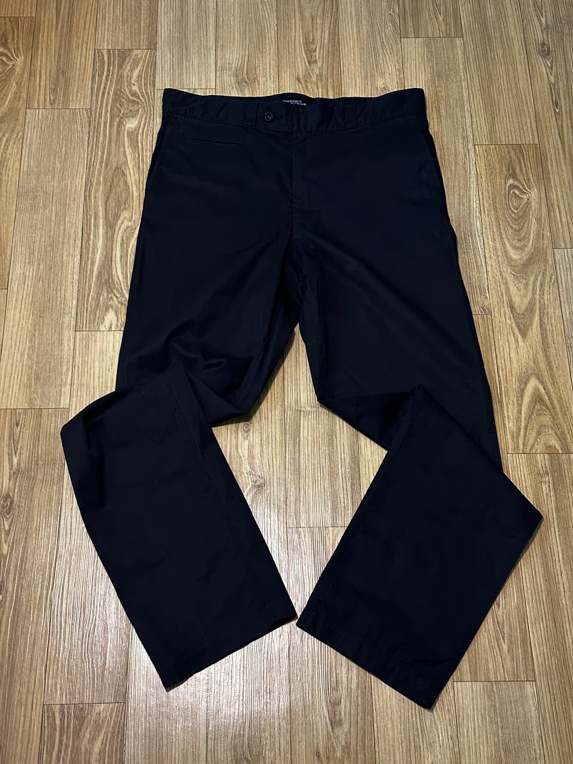 [L] 준야 와타나베 코튼 팬츠 네이비 상품이미지1