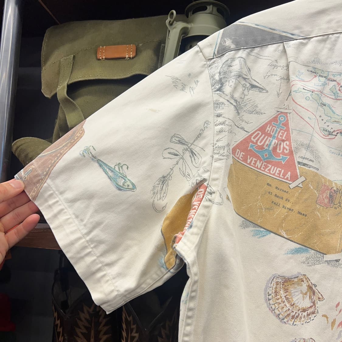 Rare 90s 폴로 랄프로렌 아웃도어 캠프반팔셔츠 made in usa 상품이미지9