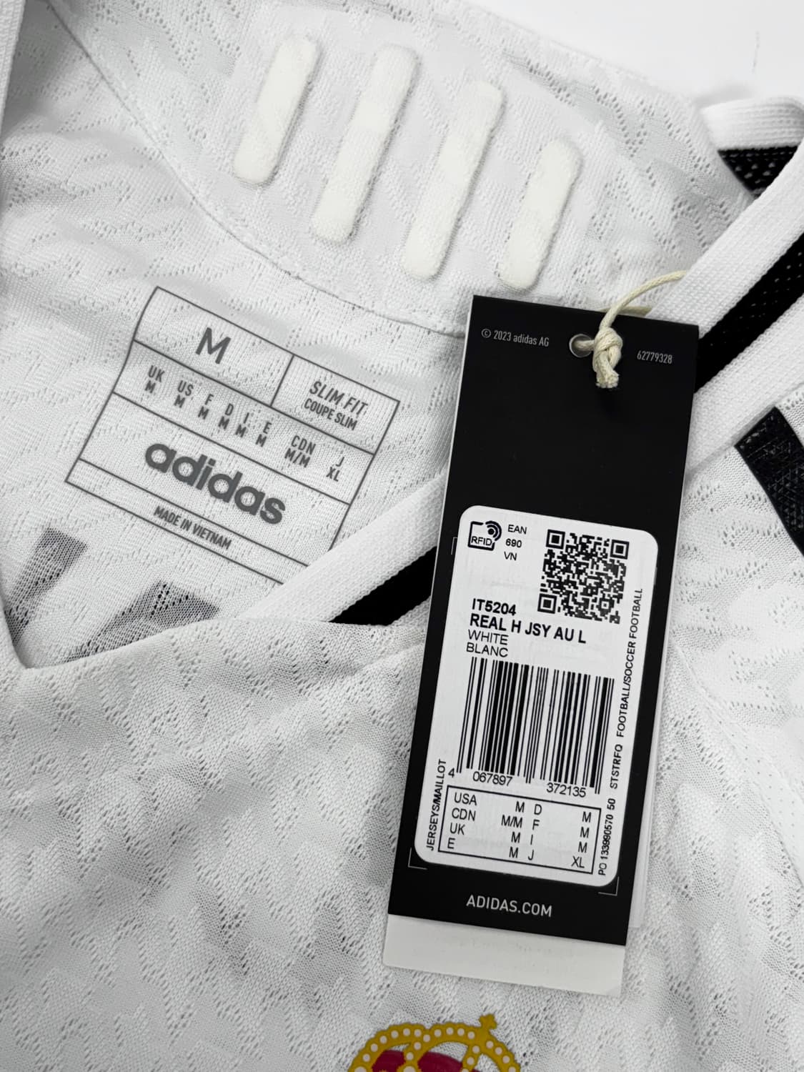 아디다스 24 25 레알 마드리드 홈 어센틱 긴팔 벨링엄 유니폼 상품이미지9