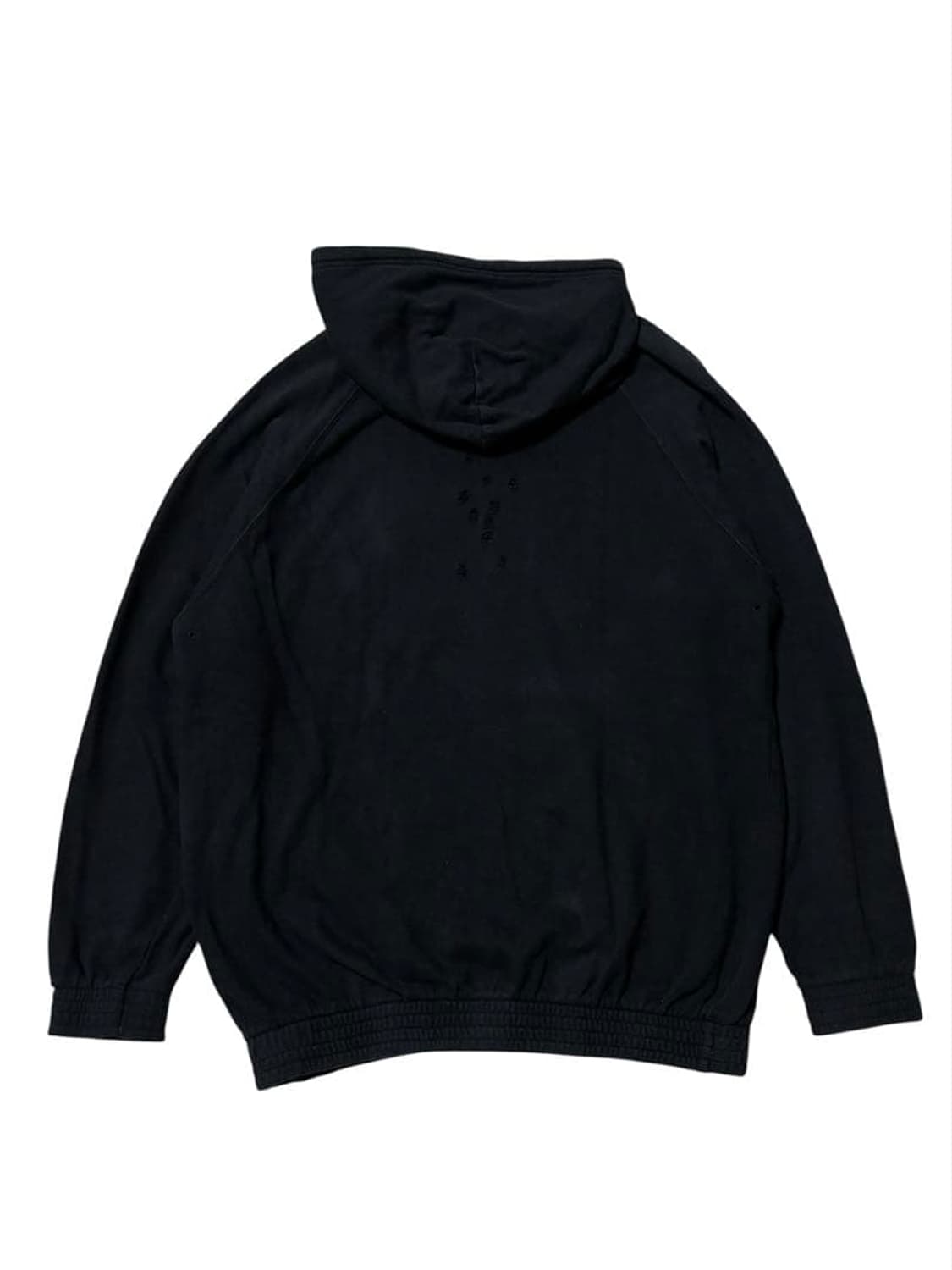 01AW 넘버나인 스쿨 오브 비주얼 코메디 후드티 블랙 상품이미지3