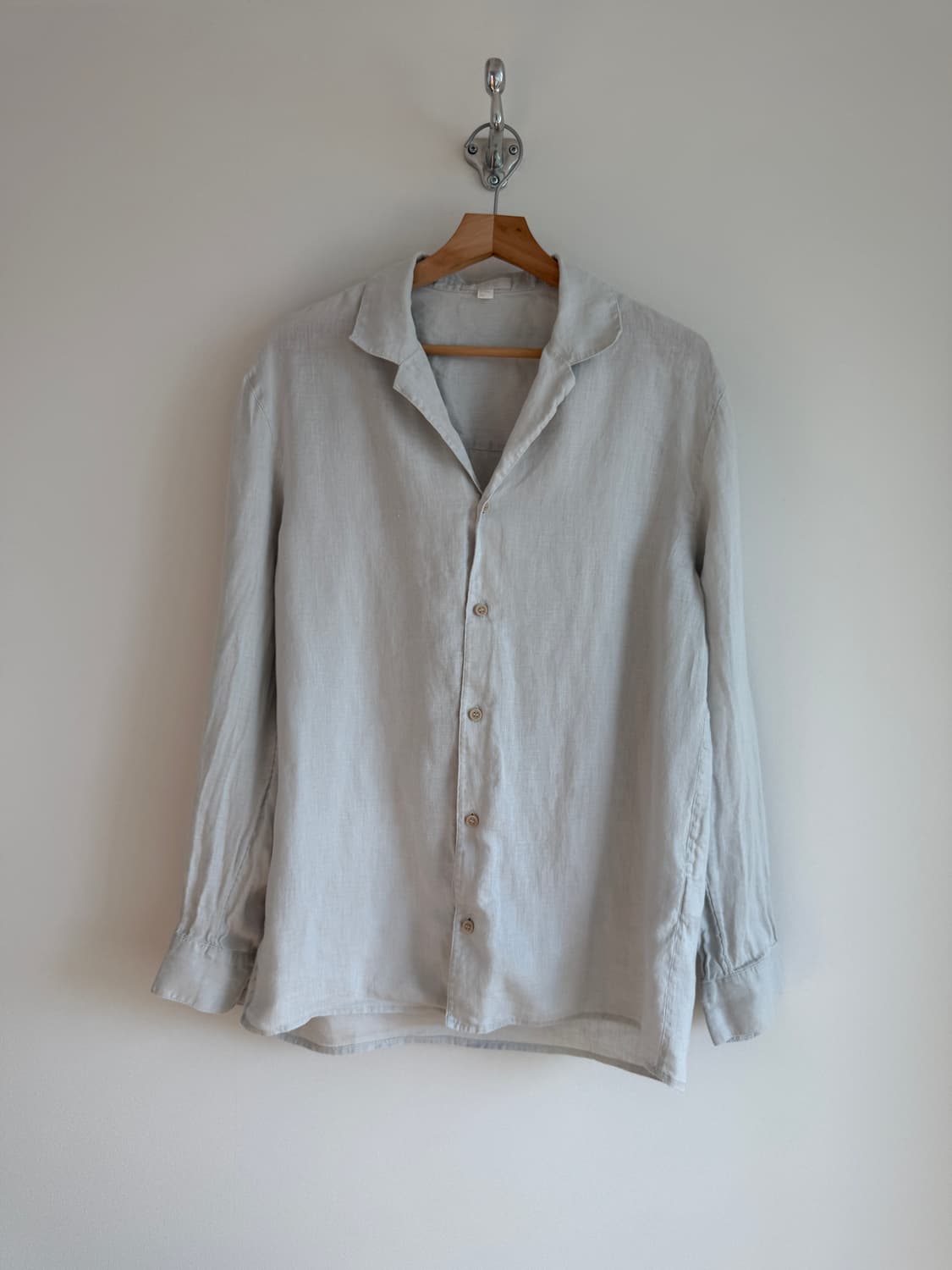 코스(COS) 린넨 오픈카라 셔츠 상품이미지1