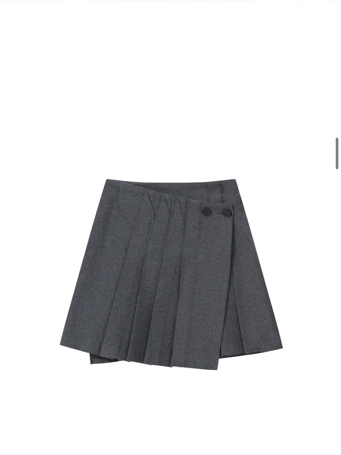 미세키서울 플리츠 미디 스커트 다크 그레이 1 상품이미지1