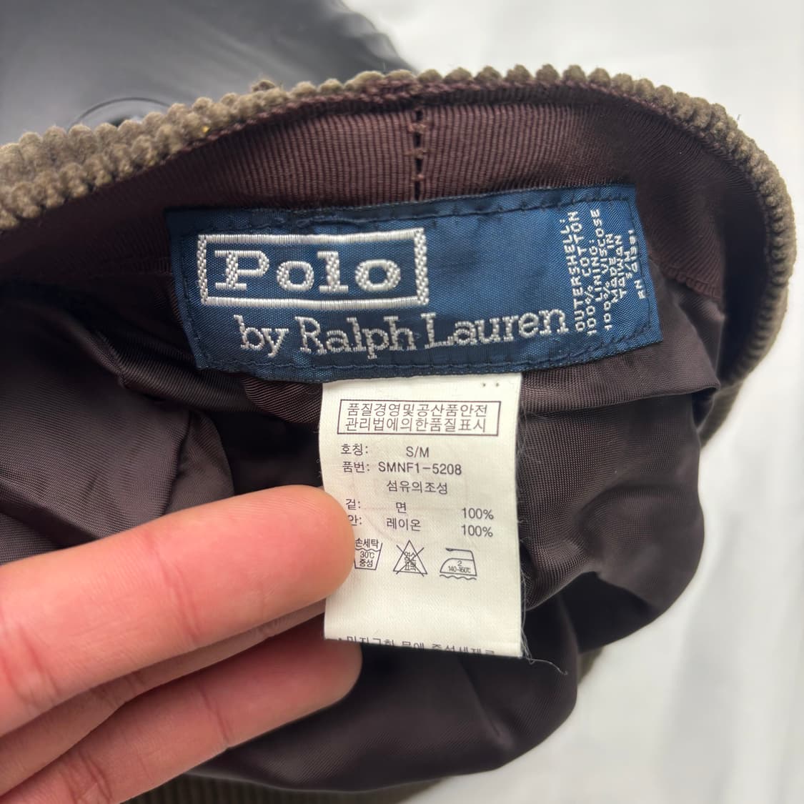 폴로 랄프 로렌 코듀로이 브라운 헌팅캡 S/M 상품이미지7