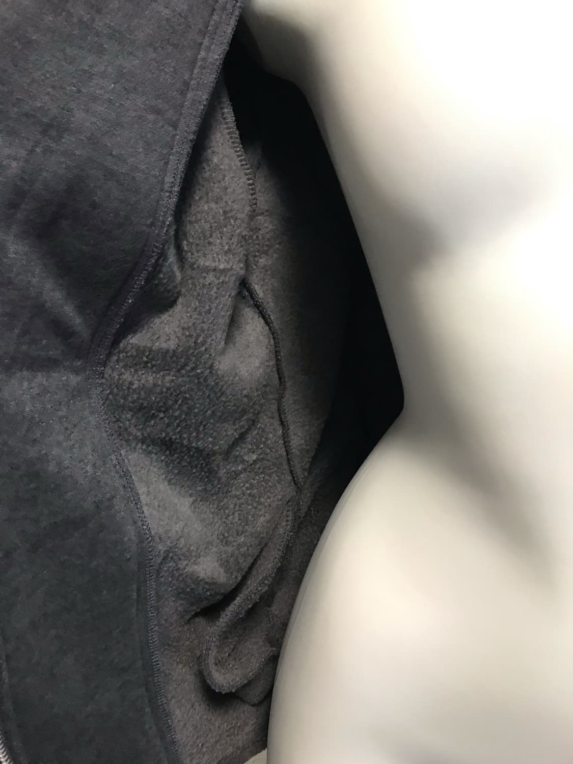 빈티지 아카이브 레이어드 투웨이 지퍼 기모 후드 집업 상품이미지5