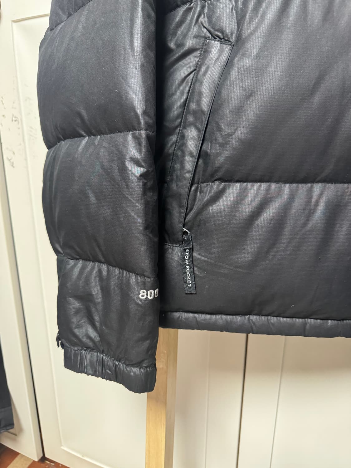 노스페이스 800 눕시 블랙 패딩 자켓 상품이미지3