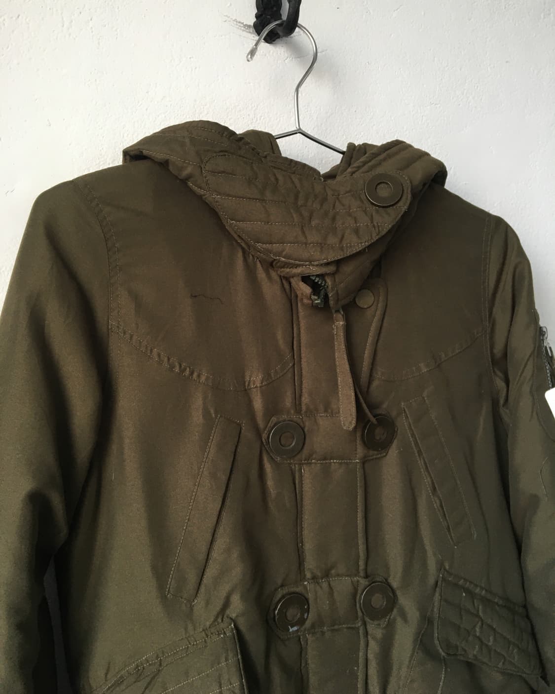 Button point hood high neck jacket 상품이미지4