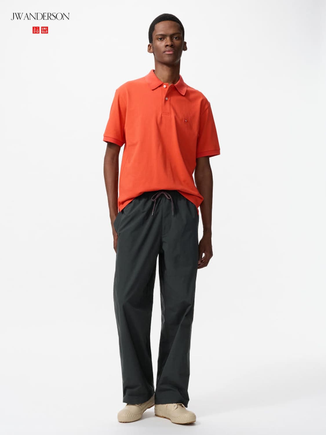 [품절상품] jw앤더슨 유니클로 트랙팬츠 블랙 라지 상품이미지2