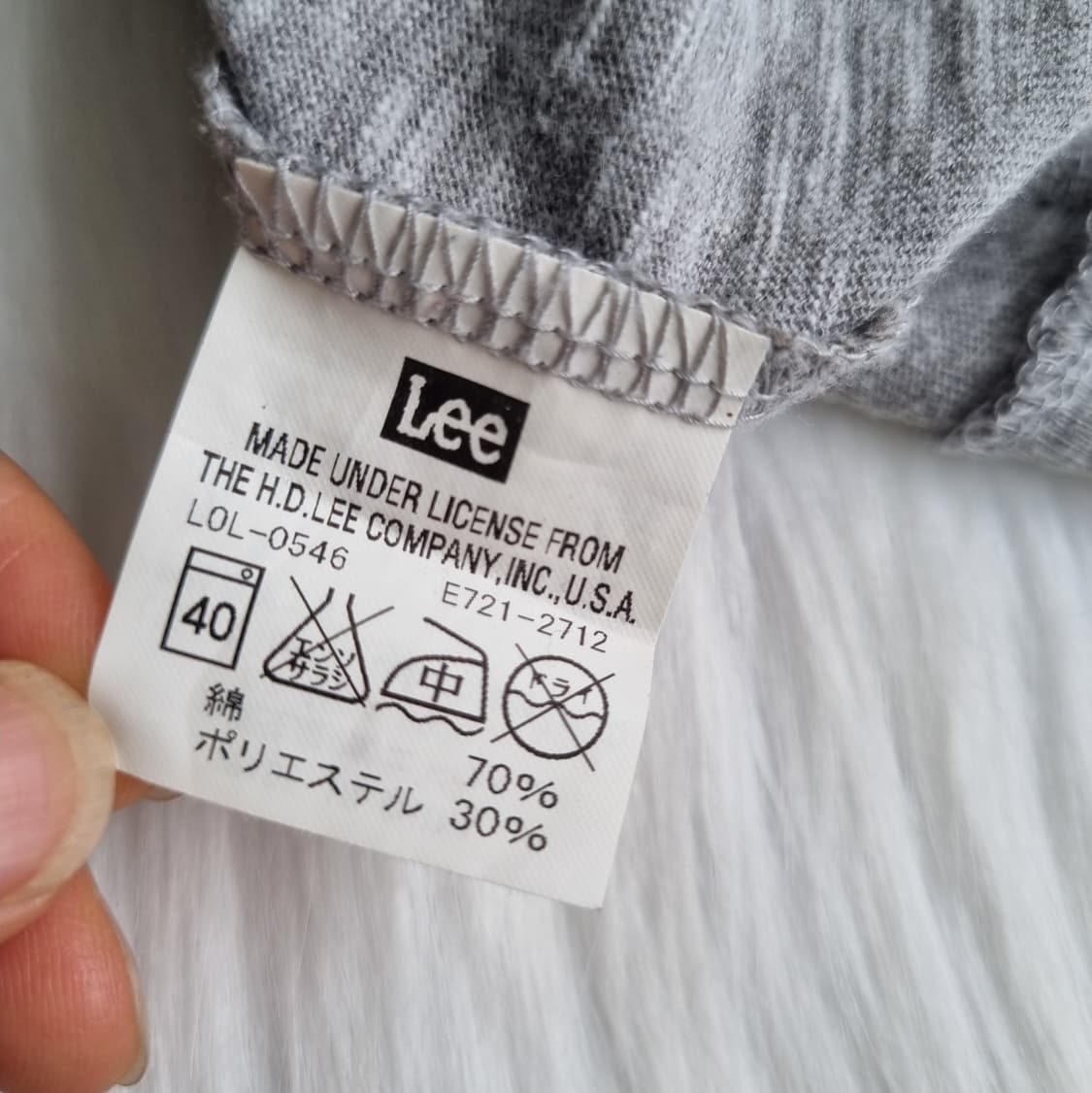 리 Lee 로고 프린트 보카시 반팔 티셔츠 2119 상품이미지7
