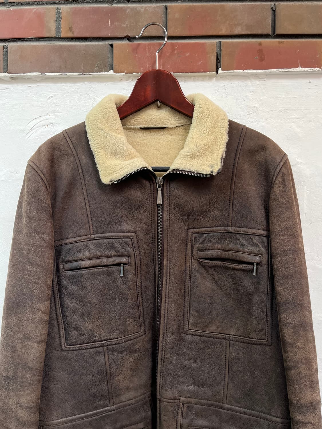 Dunhill 램스킨 무스탕 하프 자켓 Men L 상품이미지2