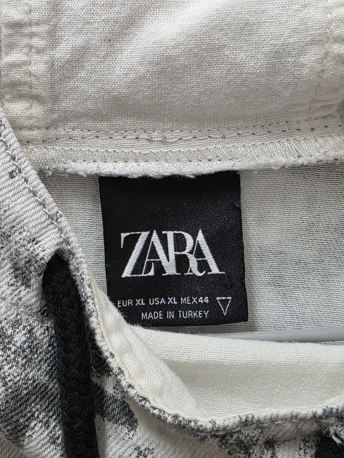 자라 오버핏 스노우 카모 아노락 자켓 XL 상품이미지2