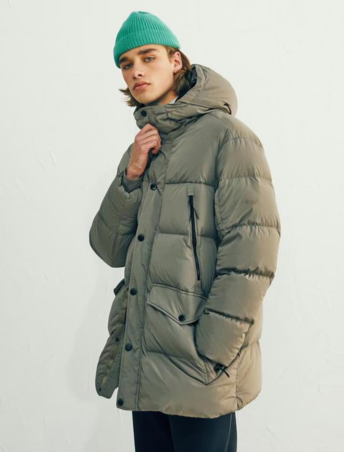 헤지스 가먼트 다잉 구스 다운 점퍼 110 상품이미지1