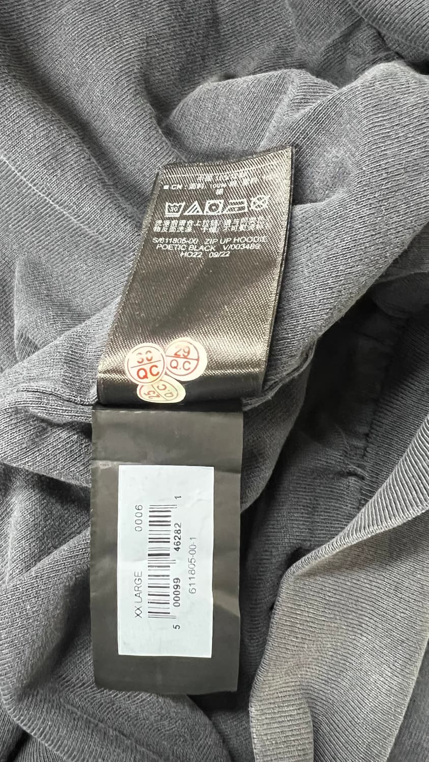 (새상품)이지갭 후드집업 포에틱블랙 XXL 상품이미지5