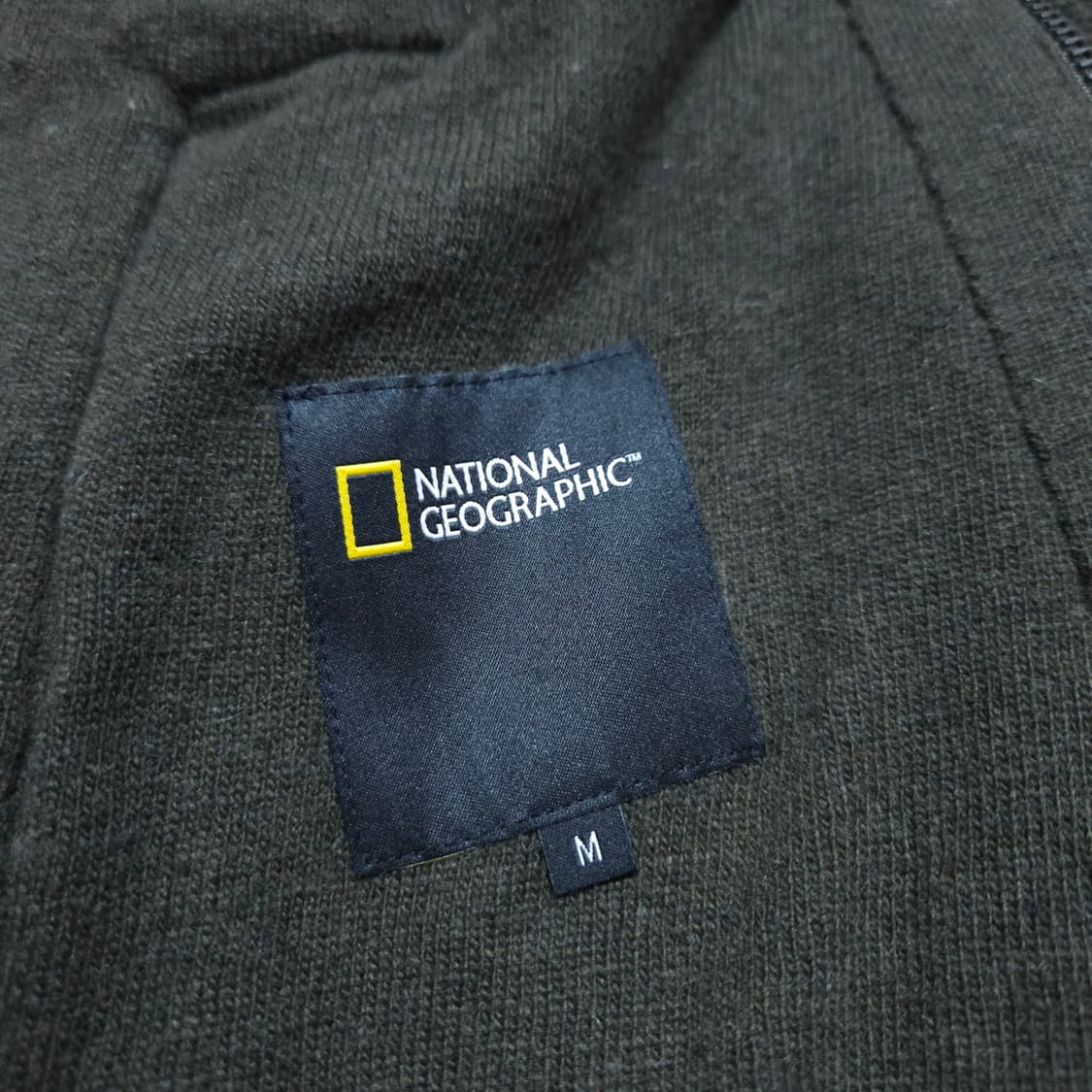 내셔널지오그래픽) M 남자 카키 후드집업 니트집업 / 왕눈이샵 상품이미지8