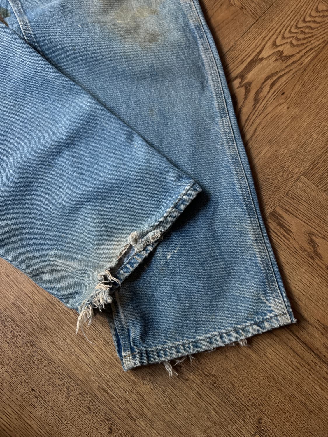 [34]칼하트 USA 더티워싱 싱글니 카펜터 워크 데님 팬츠 상품이미지5