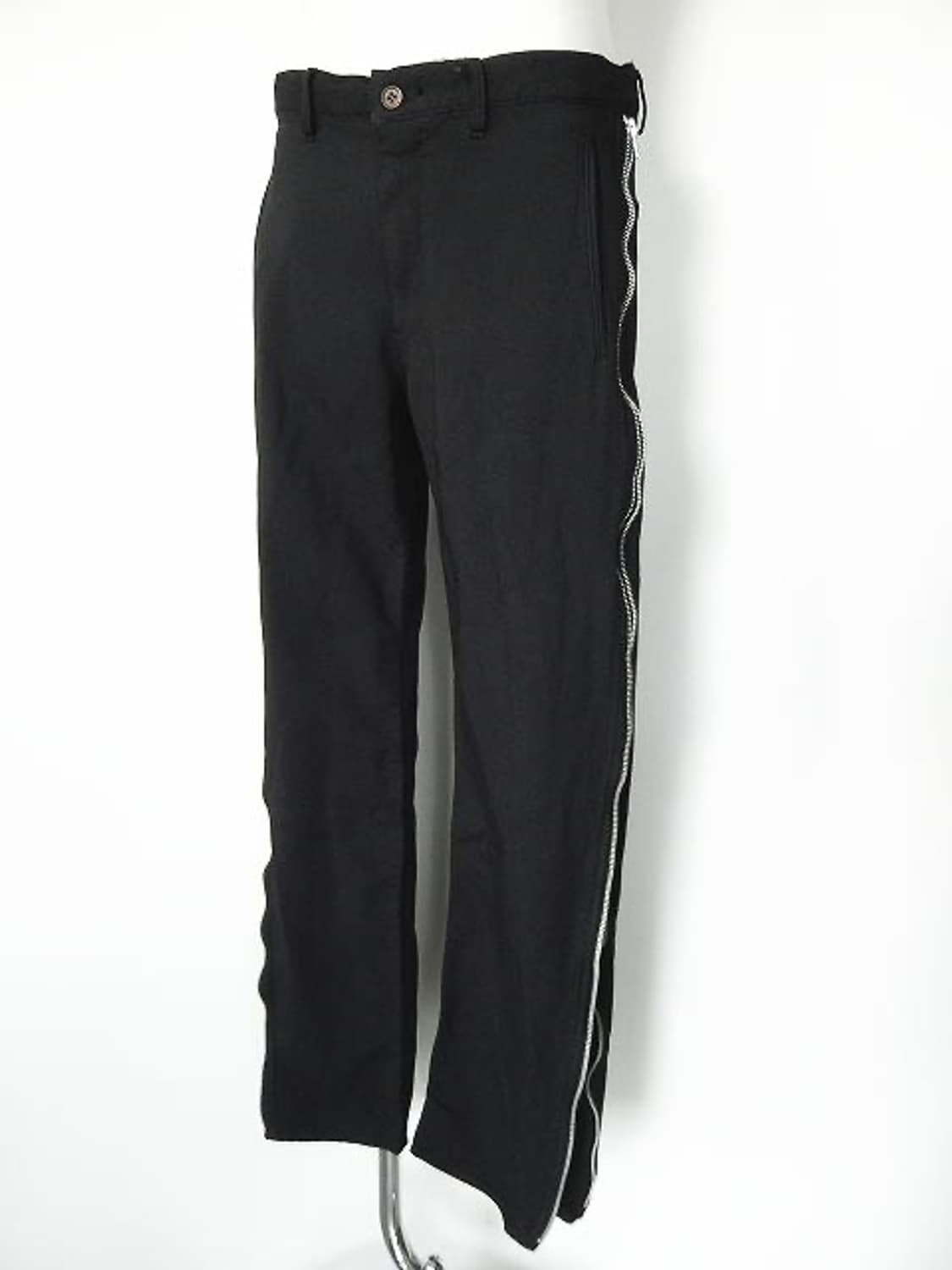 24aw 블랙 꼼데가르송 zip 팬츠 m 상품이미지4