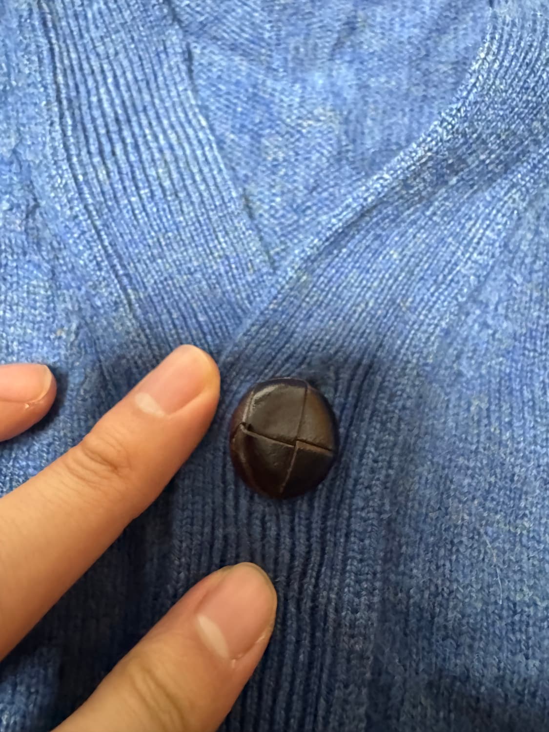 00s 엘엘빈 램스울 우드버튼 가디건 상품이미지2