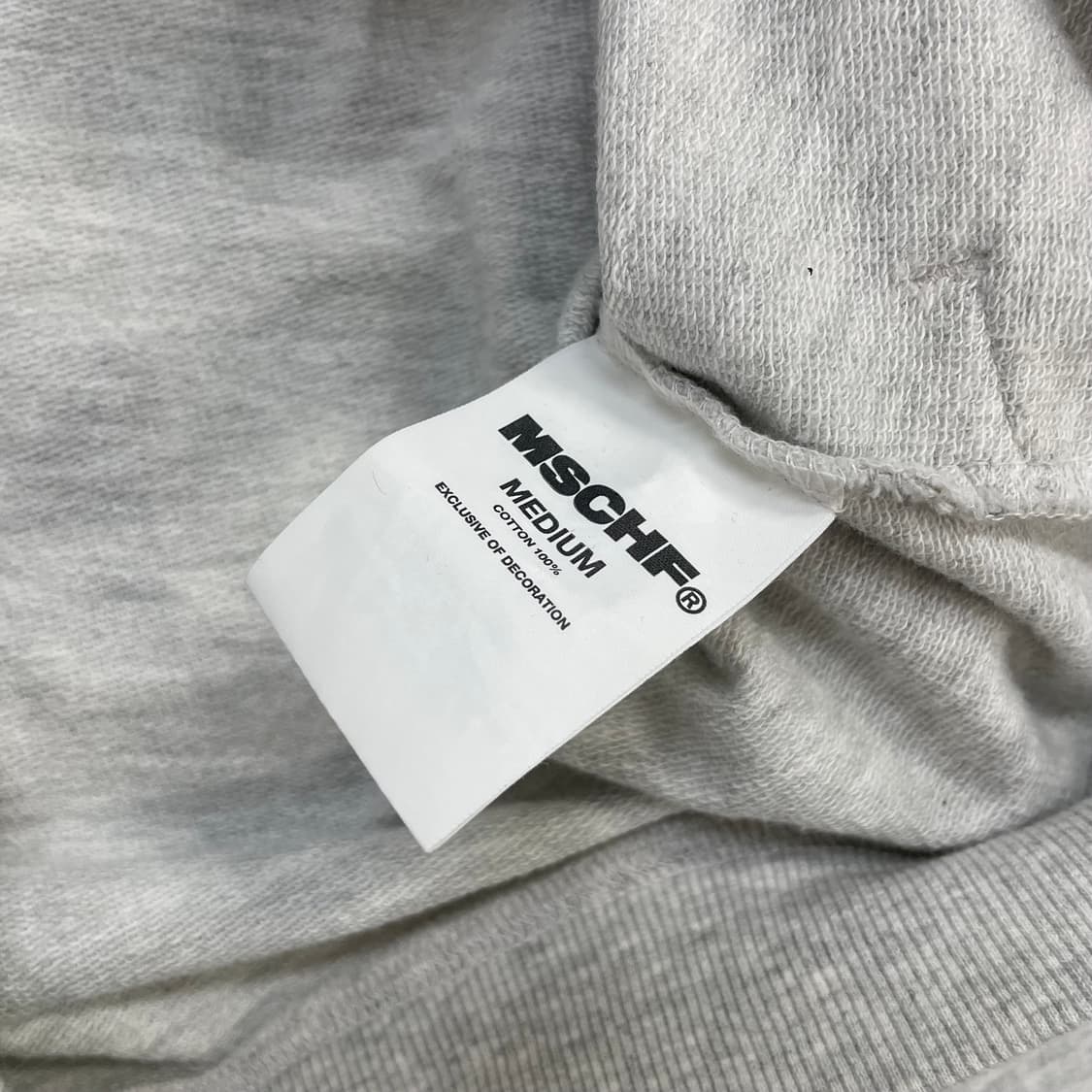 미스치프 롬버스 후드집업 멜란지 그레이 상품이미지5