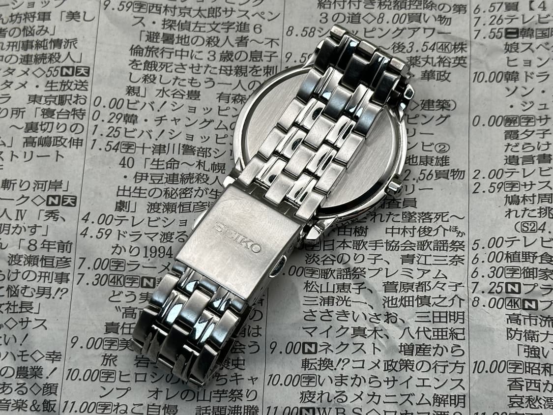 [희귀 모델] 세이코 멀티펑션 쿼츠 화이트실버 SCJF009(상태양호) 상품이미지6