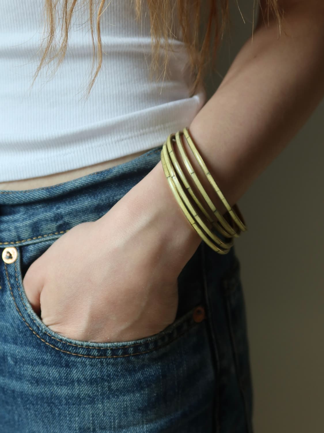 olive thin bangle set 상품이미지1