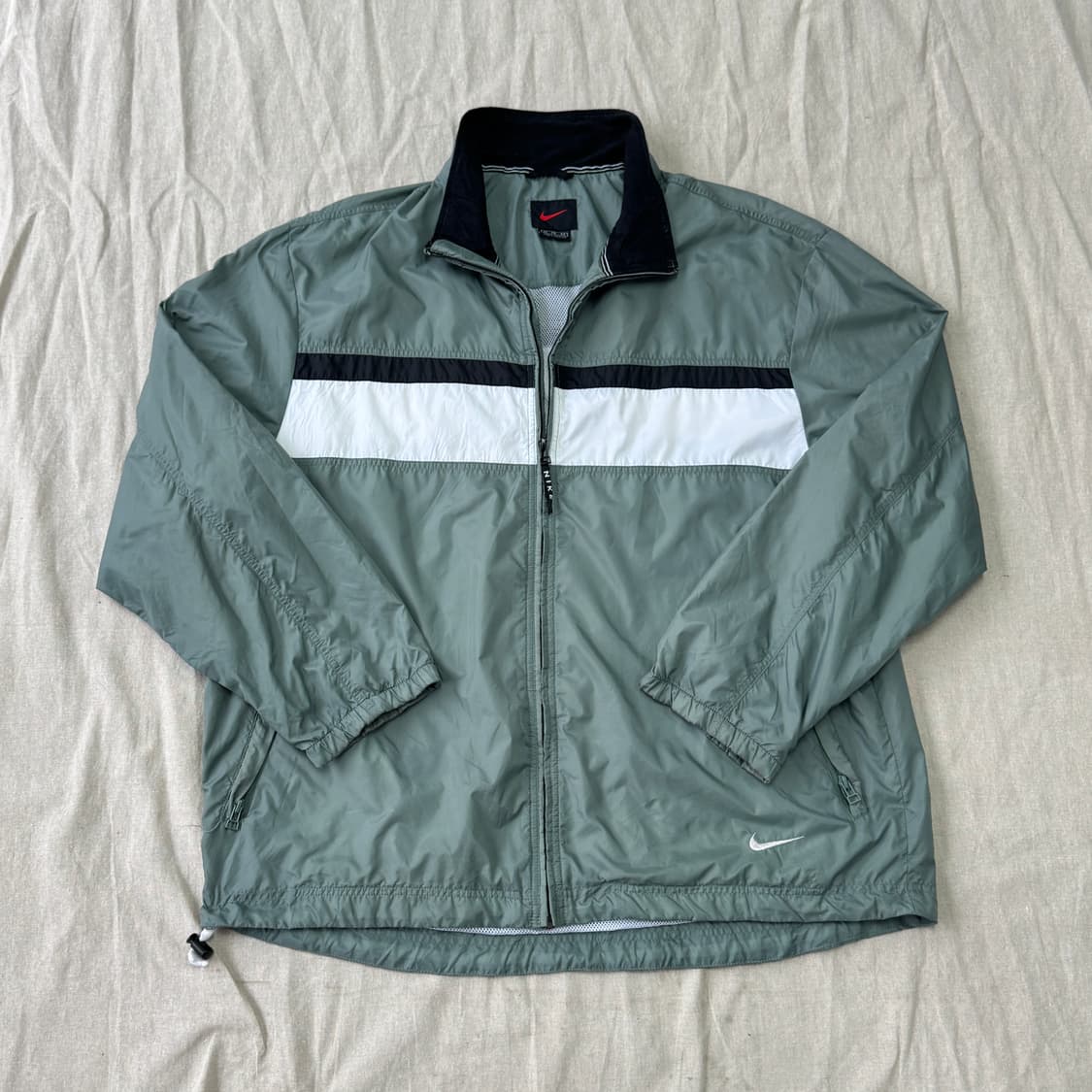 나이키 90s 카키그린 배색 바람막이 XL 상품이미지1