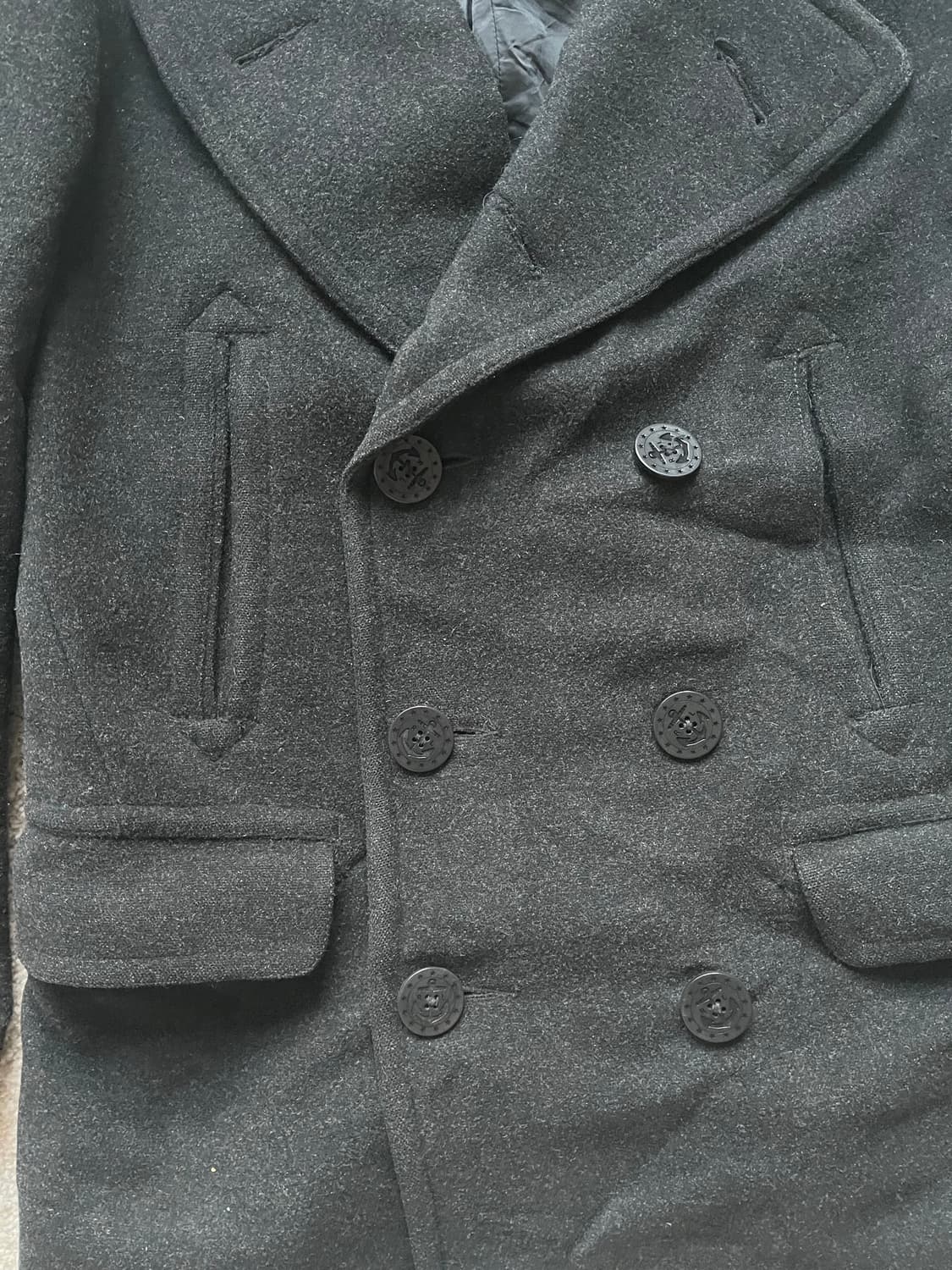 폴로 랄프로렌 헤비 멜튼울 피코트 (100-105) 상품이미지6